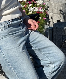 GU | バレルレッグジーンズ(デニムパンツ)