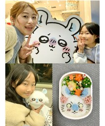 ちいかわモモンガ大好き💓 | SARAとちいかわPop-up Storeへ2人デートした時の思い出💓大好きなモモンガのぬいぐるみをgetしました🥰社会見学のお弁当も頑張ってモモンガに🥹✨でもなんか似てない😂(お弁当箱)