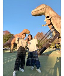 きょうちゃんありがとう🎶 | きょうちゃんと💓ママコーデは相談しなかったけど　　　　　チェックお揃いになったね🤭🏁(ラッピングキット)