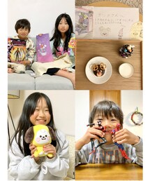 サンタさんからのプレゼント🎅🏻🎁 | RENはマイルス(スパイダーバース)のフィギュア🕷️SARAはBTS好きでチミーのぬいぐるみ+α 🐶💓二人とも喜んでくれました🎅🏻🎁(おもちゃ)