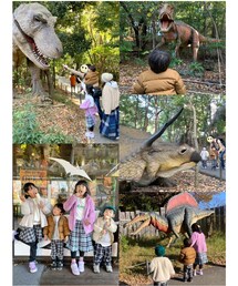 ディノアドベンチャー🦕✨ | 大きな恐竜たちがたくさん🦖🦕💨　　　　　　　　　子供達の行動がバラバラな事…😂(ラッピングキット)