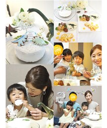 2歳も『恐竜』🎂🦕 | 恐竜オムライス🍳🦖(食器)