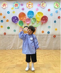 新しい保育園頑張ろうね🦖✨ | スモックのポケットに大好きな恐竜🦖🦕✨(その他)