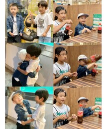 レンレン♡リンリンありがとう🫧 | レンレン♡リンリンはコーラでペットボトルチャレンジを披露してくれたよ🥳別れ際にレンレンがRENにハグしてくれました🥹尊い…🕊️また遊ぼうね🥰(その他)