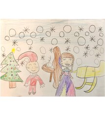 🎅さんとSARA👸💕 | 保育園で描いてきた🎅さんとSARA👸💕(その他)