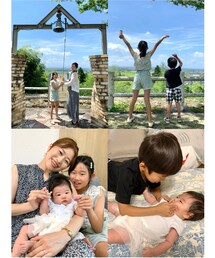 夏の旅行富山〜新潟🚙✨ | 富山の素晴らしい景観✨リフレッシュ出来ました🥹🌿赤ちゃん3ヶ月ふにゃふにゃで可愛くて癒された〜🥰女子で偶然花柄リンクコーデ嬉しかった💐✨RENがお兄さんらしく赤ちゃんあやしてて尊い🥹🫧(その他)