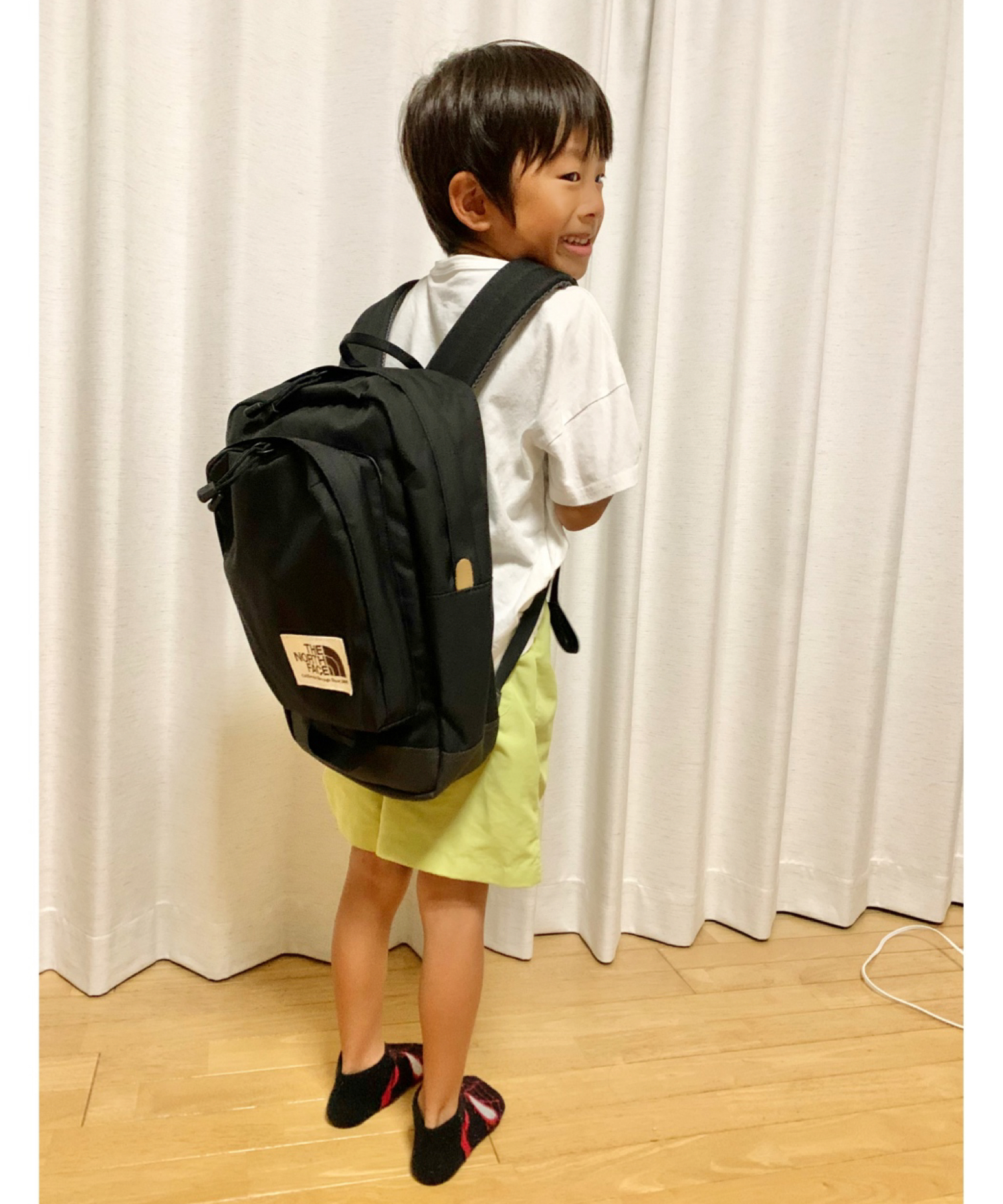 RENの初リュック🎒✨ | 保育園で使わないし意外にも初リュック🎒でした🥳RENがこだわって選んだTHE NORTH FACE K Hot Shot Mini 🌈小学生まで使っておくれ😘(バックパック/リュック)