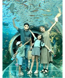 新潟うみがたり🐠✨ | 新潟の水族館『うみがたり』🐠すみっコとのコラボをしていてすみっコ大好きなSARAも喜んでいました🐻‍❄️💓(その他)