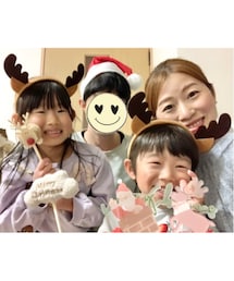 🎅さん&🦌さん🎄✨ | 我が家のパーティー🥳🎄記念撮影📸✨(カチューシャ)