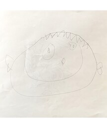 ママの絵♡ | 初めて紙に描いてくれたママ💓　　　　　　　　　　　イヤリング付き💎✨(ラッピングキット)