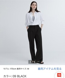 UNIQLO | タックワイドパンツ / BLACK(M)(パンツ)
