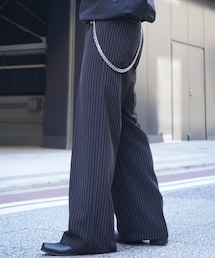 Confirm | ツイル タック ワイドストレートスラックスパンツ(スラックス)