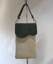 guu | ウェーブ3wayポシェット（抹茶ラテ）(ショルダーバッグ)