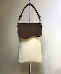 guu | ウェーブ3wayポシェット（ほうじ茶ラテ）(ショルダーバッグ)