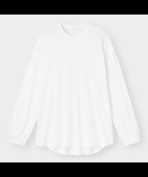 GU | ラウンドヘムビッグT(長袖)Q(Tシャツ/カットソー)