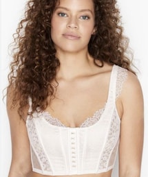 VICTORIA'S SECRET | Unlined lace-up corset top(トップス)