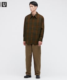 UNIQLO | ヘビーフランネルオーバーサイズシャツブルゾン(シャツ/ブラウス)
