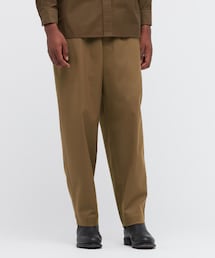 UNIQLO | フランネルイージーワイドフィットパンツ　ブラウン　Lサイズ(パンツ)