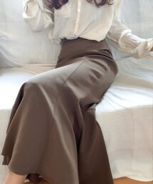 LAUIR | スリットマーメイドロングスカート(薄手伸縮生地)(スカート)