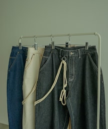 favclo.× jun | コード付きワイドデニムパンツ(デニムパンツ)