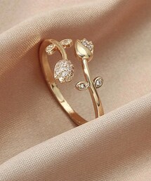 SHEIN | チューリップモチーフ リング(リング)