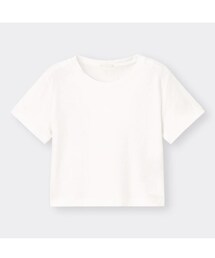 GU | コットンミニT(半袖)OSA+EC(丈さらに短め41.5cm～48cm)(Tシャツ/カットソー)