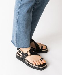 RANDA | ストレスフリー/ジュート×スタッズトングスポーツサンダル(サンダル)