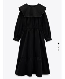 ZARA | マキシカラーポプリンワンピース (ワンピース)