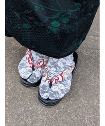 レース足袋＋梅鼻緒×草履 | 和装小物