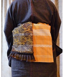 山吹色の半幅帯 | 着物