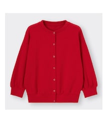 GU | GIRLSカットソーオーバーサイズカーディガン(長袖)(カーディガン/ボレロ)