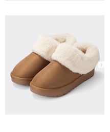 GU | ウォームムートンタッチスリッパ(スリッポン)