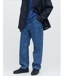 UNIQLO | ワイドフィットジーンズ（丈標準74～77cm）(デニムパンツ)