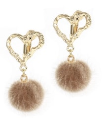 LUPIS | 変系ハートファーイヤリング(イヤリング)