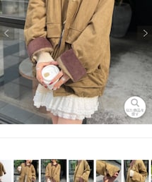 w closet | スエードライク中綿ジャケット(ジャケット/アウター)