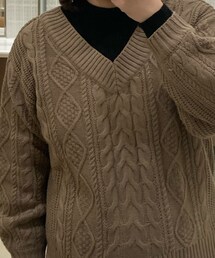 しまむら | タートルつきケーブルニット(ニット/セーター)