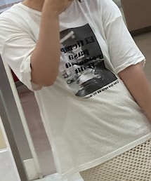 不明 | フォトロゴプリントT(Tシャツ/カットソー)