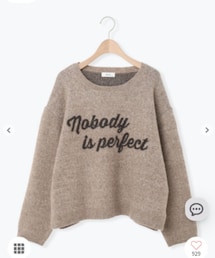 Samansa Mos2 | ロゴニットプルオーバー(ニット/セーター)