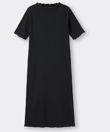 GU | リブメロウワンピース(ワンピース)