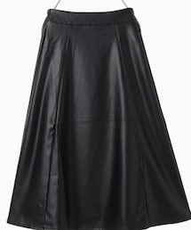 Honeys | レザーフレアスカート(スカート)