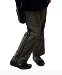 RAY CASSIN | ラインチェックパンツ(パンツ)