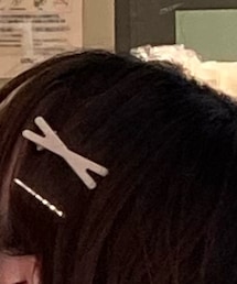 不明 | ベージュヘアピン(ヘアピン)