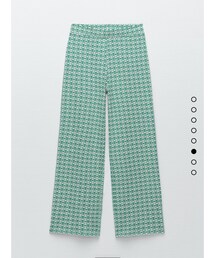 ZARA | レトロジャガードパンツ(その他パンツ)