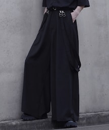 cussil | 【cussil/クシル】ドレープルーズシルエットハイウエストフルレングスダブルサスペンダーハカマパンツ(その他パンツ)