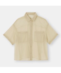 GU | シアーオーバーサイズシャツ(シャツ/ブラウス)