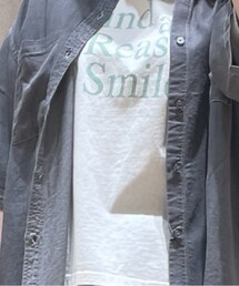Samansa Mos2 blue | Tシャツ/カットソー