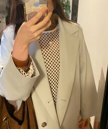 ☆別カット☆ | メッシュ具合とゴールドネックレスの感じが気に入ってます☺︎(Tシャツ/カットソー)