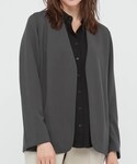 UNIQLO(ユニクロ)の「ジャケット/アウター(ノーカラージャケット)」