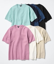 UNIQLO | UNIQLOウォッシャブルミラノリブニットTシャツ2990円(ニット/セーター)