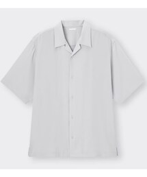 GU | オープンカラーシャツ［5分袖］ ￥1,490  XLサイズ(シャツ/ブラウス)